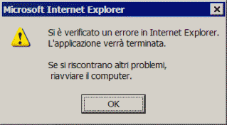 Un bug clamoroso di Internet Explorer