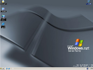 Una screenshot di Windows 2003 (.NET Server)