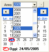 Selezione dell'anno