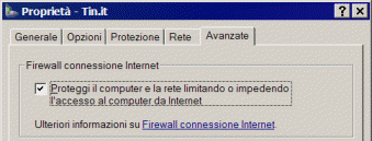 Abilitazione del Firewall