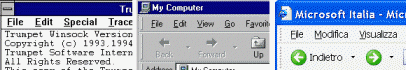 Tre GUI a confronto (Windows 3.1, Windows 95, Windows XP)