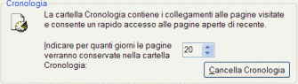 Puliamo la cronologia
