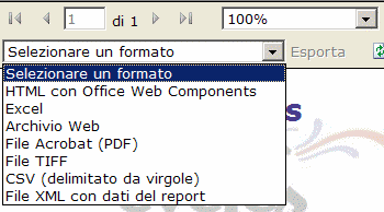 I formati d'esportazione