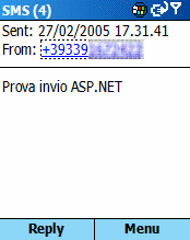 L'SMS su uno Smartphone Windows Mobile 2003