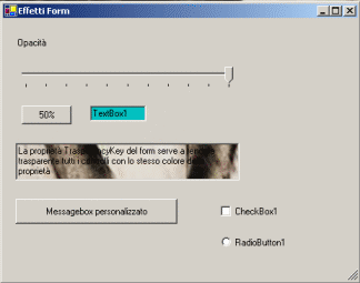 Una Windows Form classica